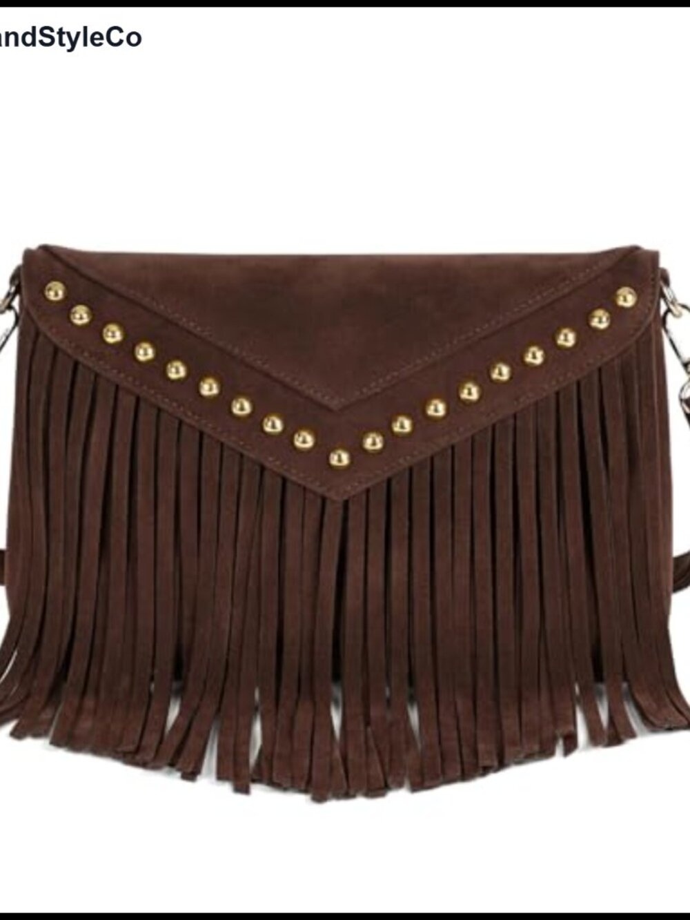 Faux Suede Fringe Crossbody Bag Boho Western Shoulder Purse Tassels Adjustable